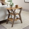 Henley Oak & Light Weathered Oak Side Table