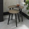 Tuxen Weathered Oak & Peppercorn Nest of Lamp Tables