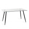 Martini Tempered Glass 6 Seater Dining Table