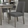 Monet Silver Grey Dining Chairs in Slate Grey Fabric
