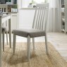 Jasper Soft Grey Slatted Back Dining Chairs in a Titanium Fabric