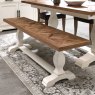 Rivera Two Tone Dining Bench