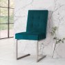 Turner Sea Green Velvet Cantilever Dining Chair