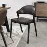 Rosen Peppercorn Old West Vintage Fabric Upholstered Side Dining Chairs