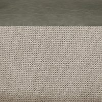 Beige Fabric & Vintage Olive Faux Leather