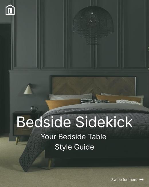 A well-styled bedside table brings... 
