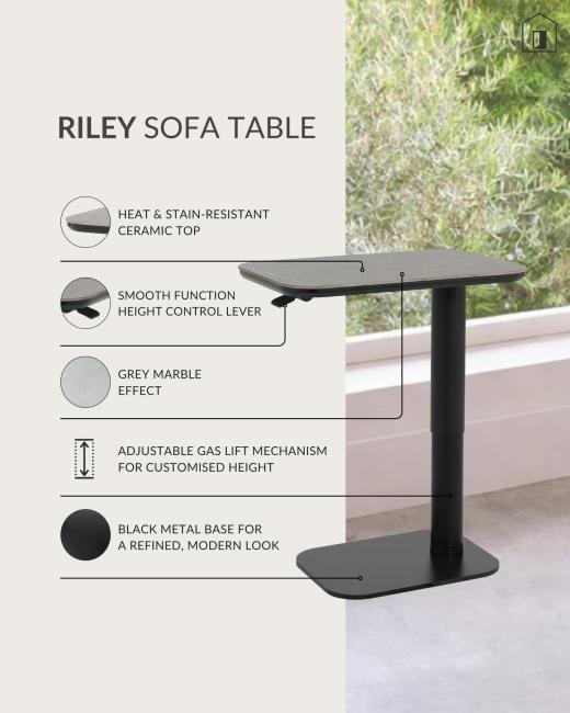 The Riley Sofa Table. Adjusts to... 