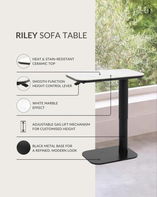 The Riley Sofa Table. Adjusts to... 